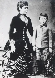 Winston Churchill with His Mother, Lady Randolph Churchill
